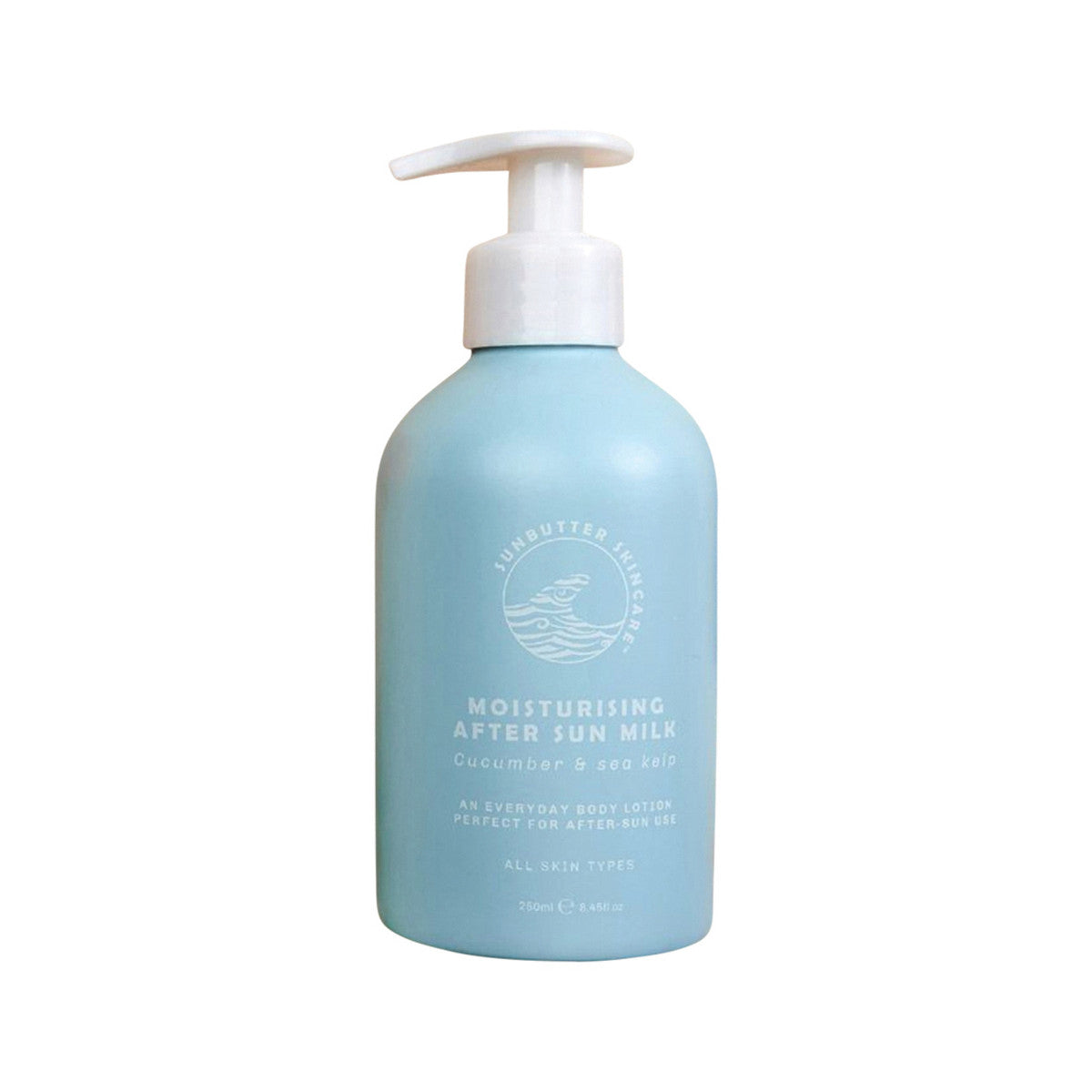 image of SunButter Skincare Moisturising After Sun Milk Cucumber & Sea Kelp 250ml on white background