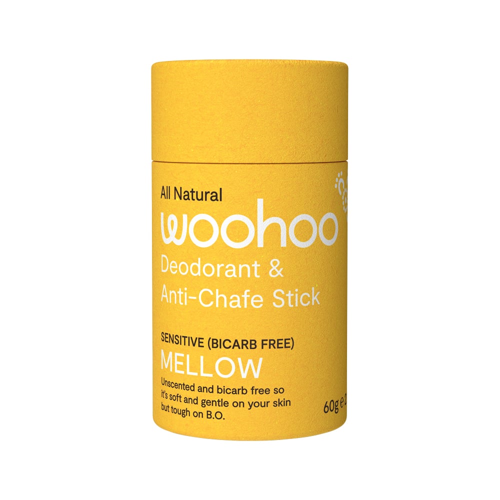 image of Woohoo Deodorant & Anti-Chafe Stick Mellow (Sensitive) 60g on white background