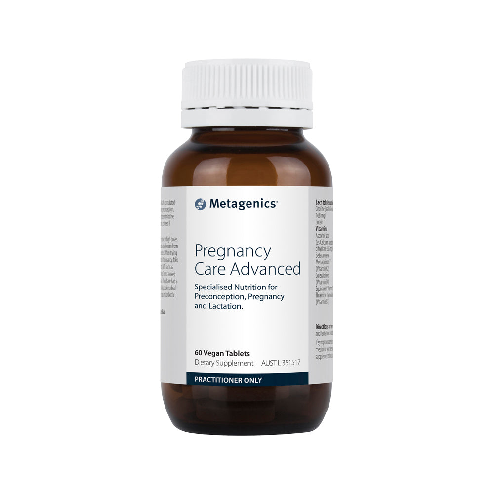 image of Metagenics Pregnancy Care Advanced 60t on white background
