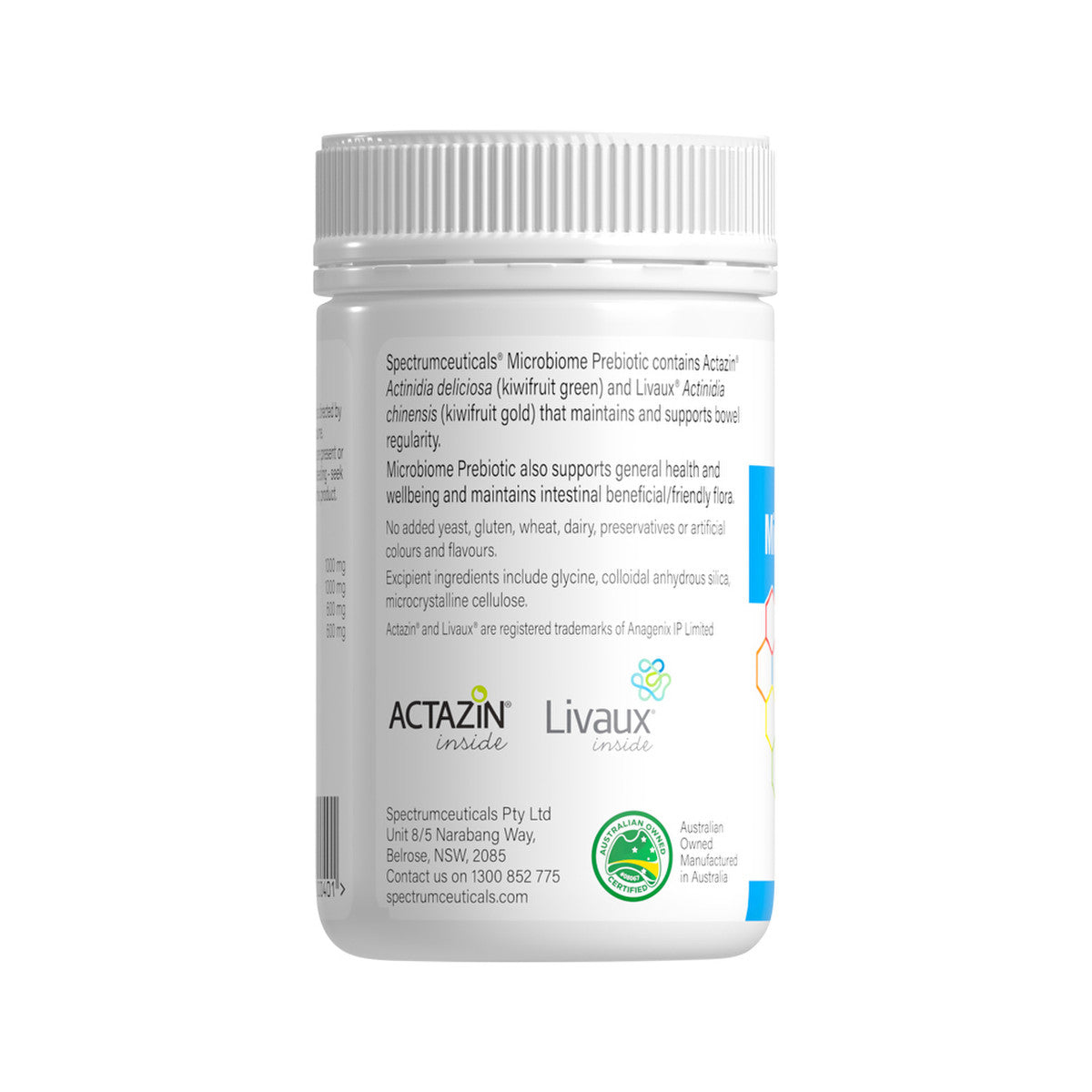 image of Spectrumceuticals Microbiome Prebiotic Oral Powder 100g on white background