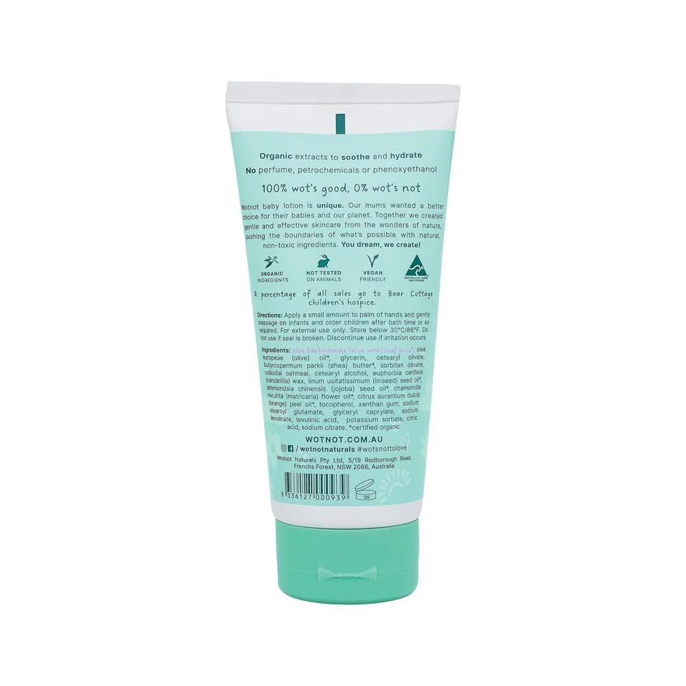 image of Wotnot Naturals 100% Natural Baby Lotion 135ml on white background