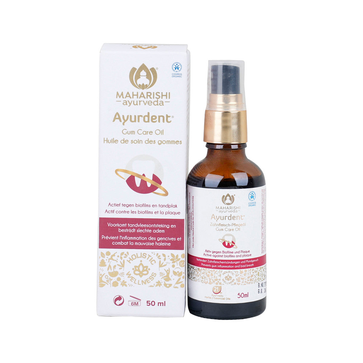 image of Maharishi Ayurveda Ayurdent Gum Care Oil 50ml on white background
