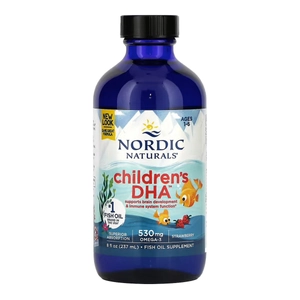 image of Nordic Naturals Children's DHA liquid 237ml on white background 