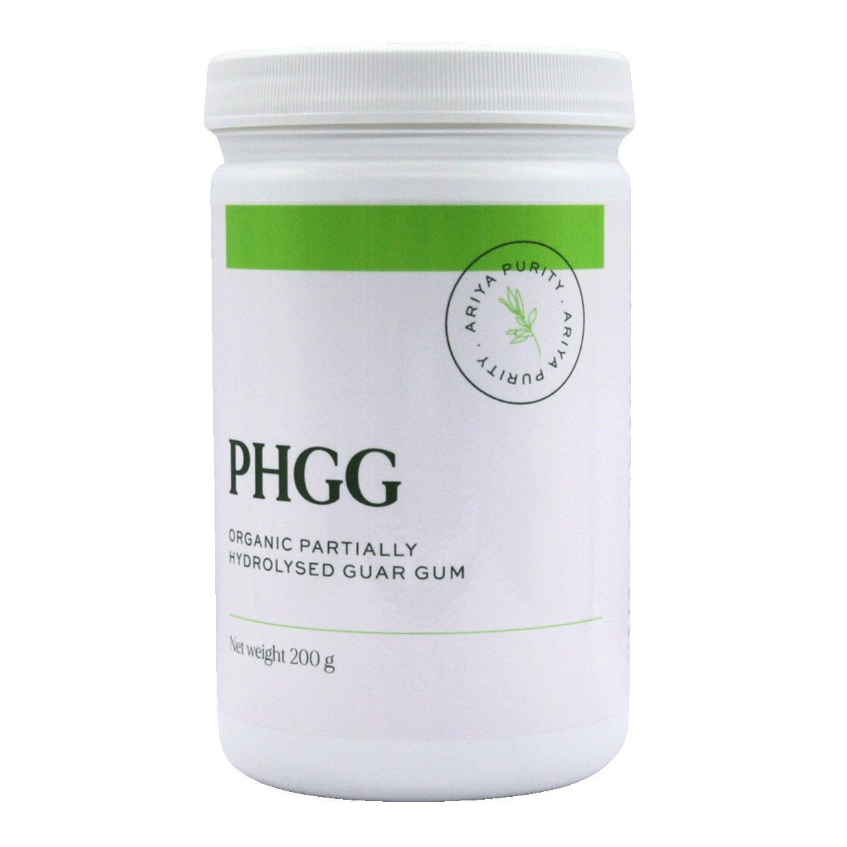 image of Ariya PHGG (Partially hydrolyzed guar gum) 200g on white background