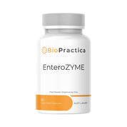 BioPractica EnteroZYME supplement bottle on a white background