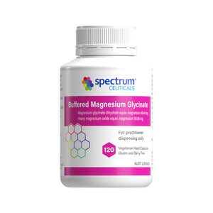 Spectrumceuticals Buffered Magnesium Glycinate 120 Capsules — practitioner-grade magnesium supplement