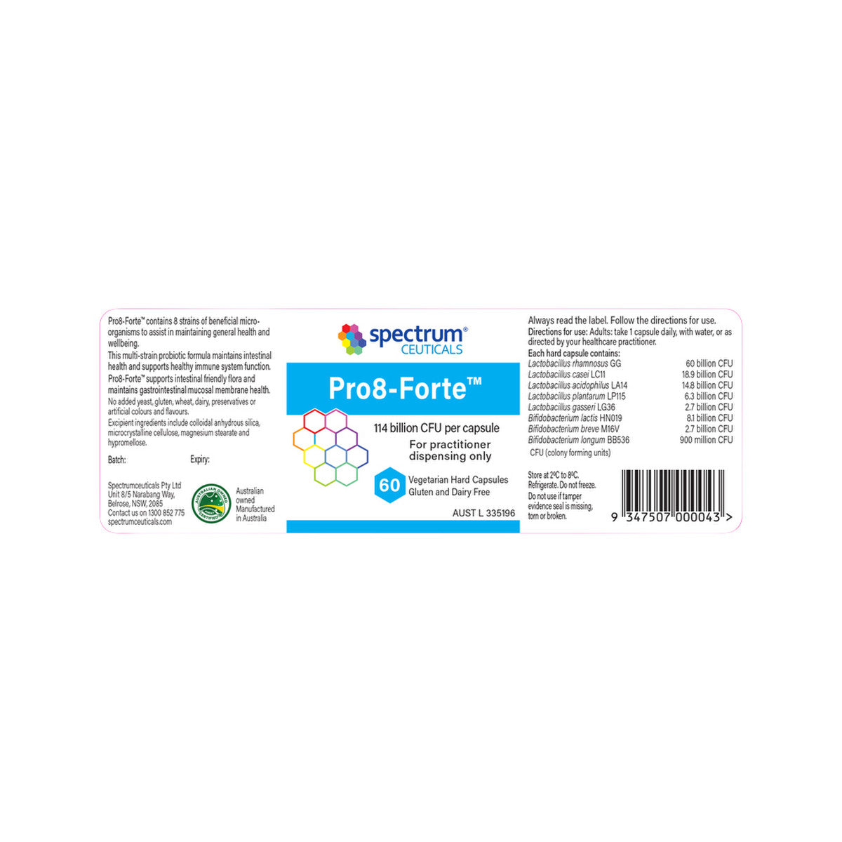 image of Spectrumceuticals Pro8-Forte 60c on white background