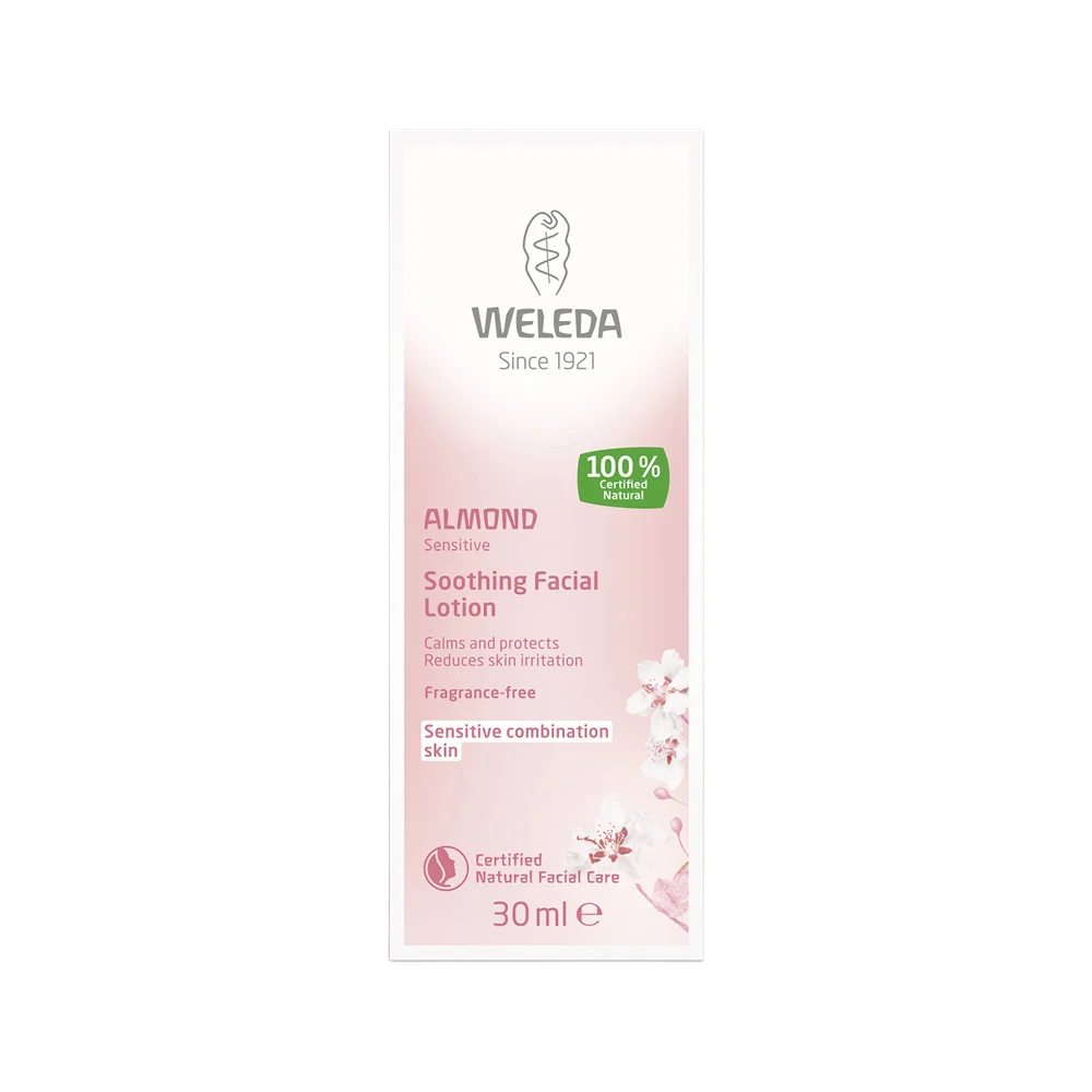 image of Weleda Sensitive Facial Lotion (Almond) 30ml on white background