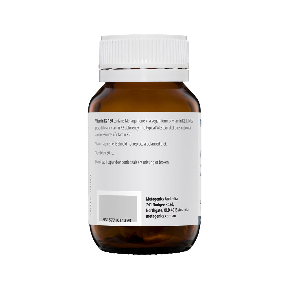 image of Metagenics Vitamin K2 180 60c on white background