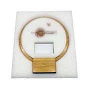 image of Amrita Court Nebuliser (Diffuser) Wooden Base with Ring Light Luna on white background 