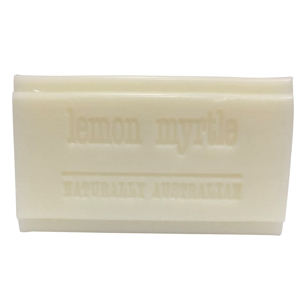 image of Clover Fields Natures Gifts Plant Based Soap Lemon Myrtle 100g on white background
