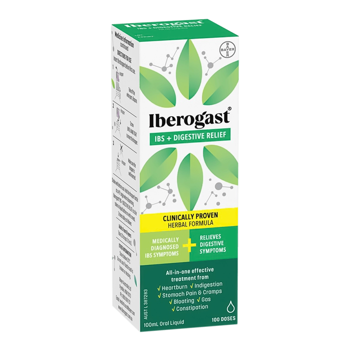 image of Iberogast IBS + Digestive Relief Oral Liquid 100g on white background