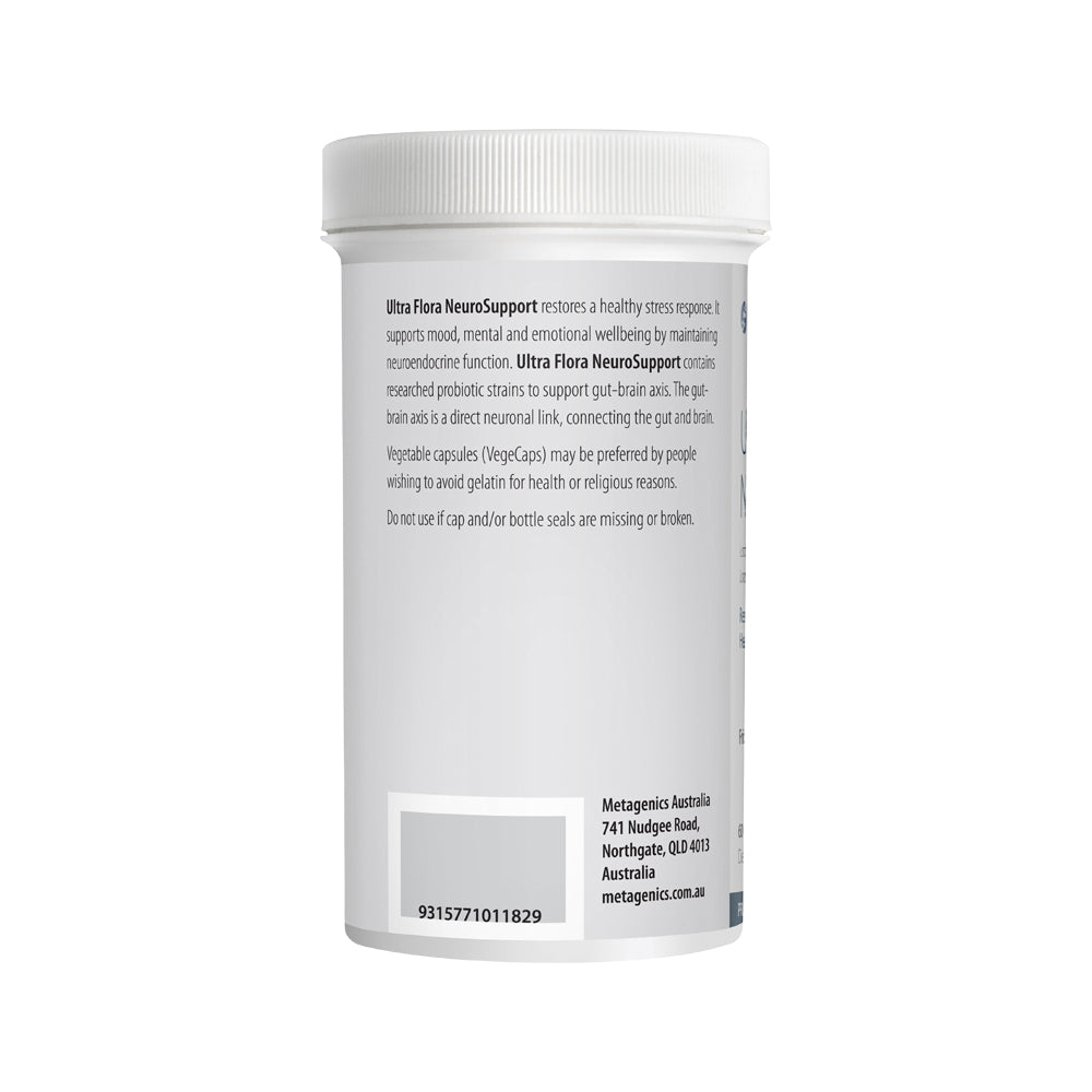 image of Metagenics Ultra Flora Neuro Support 60c on white background