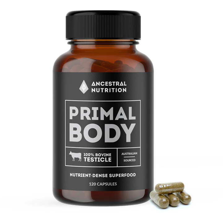 image of ancestral nutrition primal body with white background 