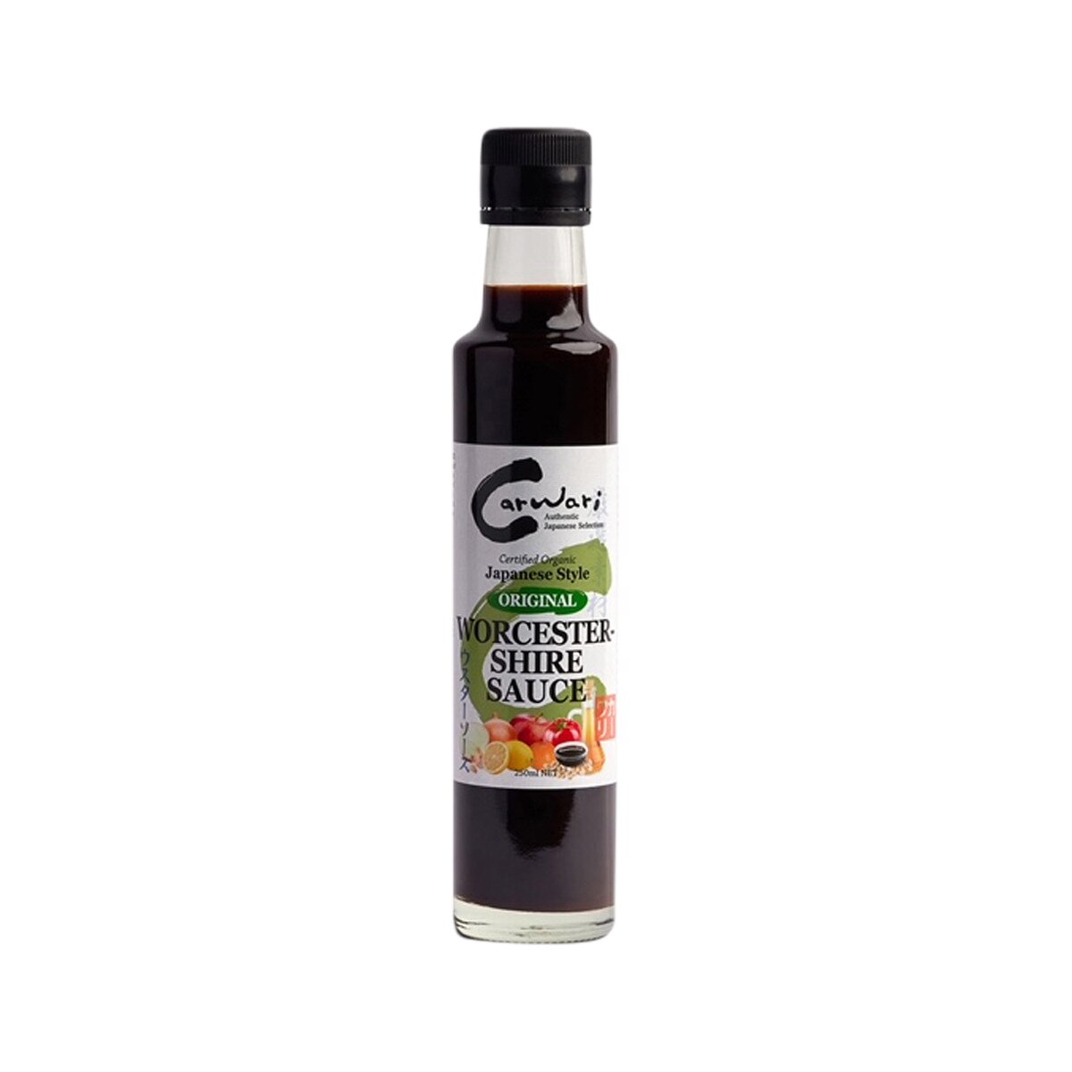 image of Carwari Organic Japanese Style Original Worcestershire Sauce 250ml on white background