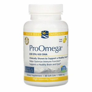 image of Nordic Naturals ProOmega 60c on white background