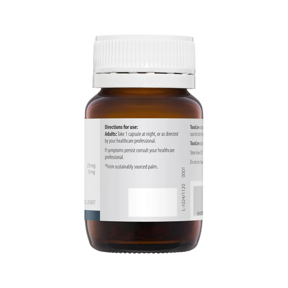 image of Metagenics TocoCare 30c on white background 