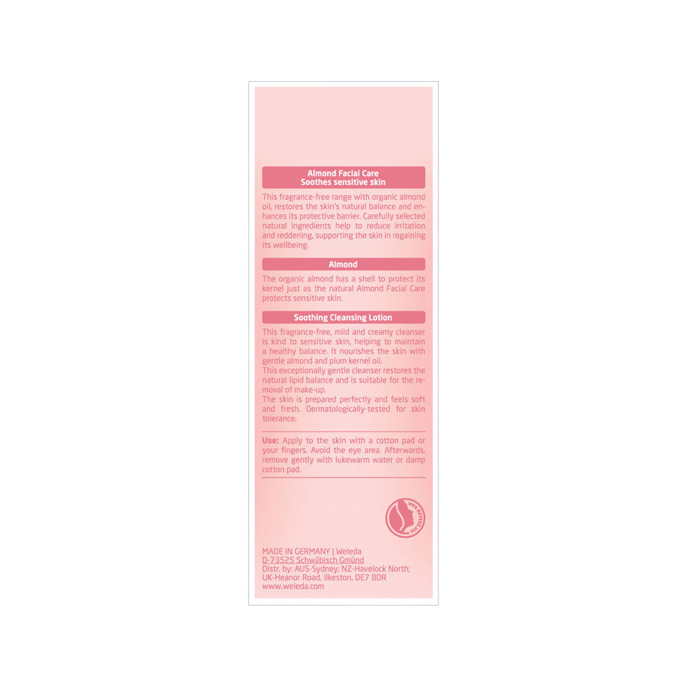 image of Weleda Sensitive Cleansing Lotion (Almond) 75ml on white background