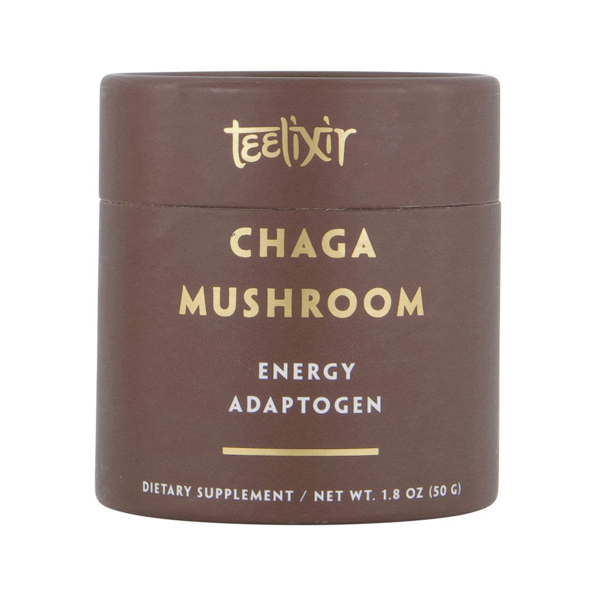 image of Teelixir Organic Chaga Mushroom (Energy Adaptogen) 50g on white background