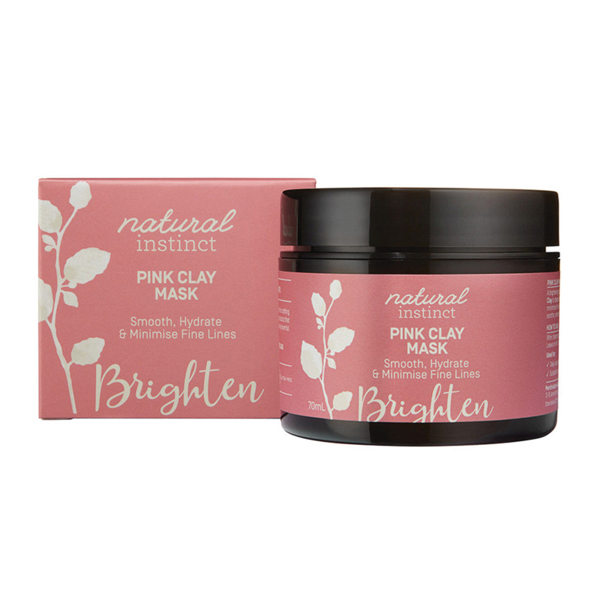image of Natural Instinct Mask Pink Clay 70ml on white background