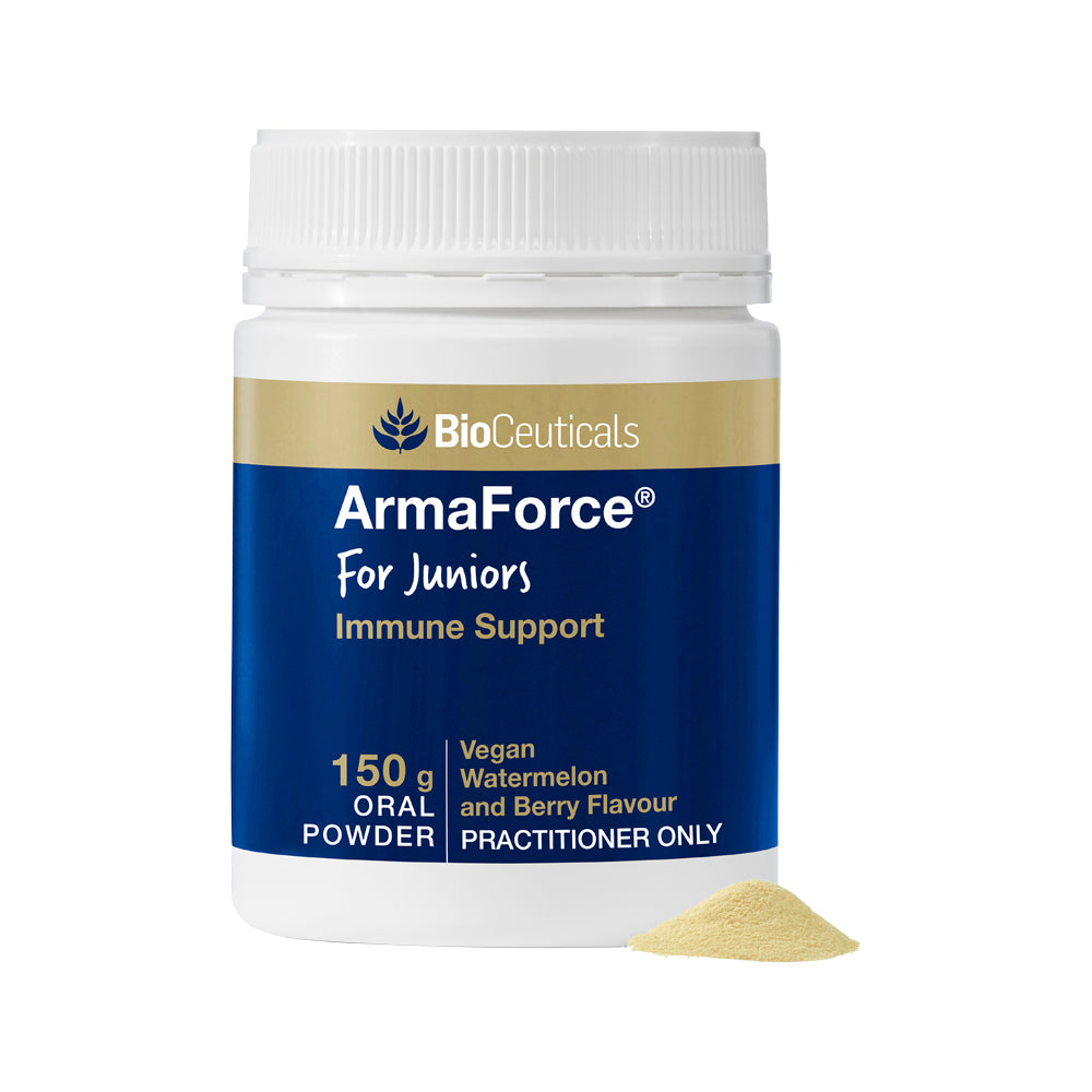 image of BioCeuticals ArmaForce For Juniors Watermelon and Berry Oral Powder 150g on white background