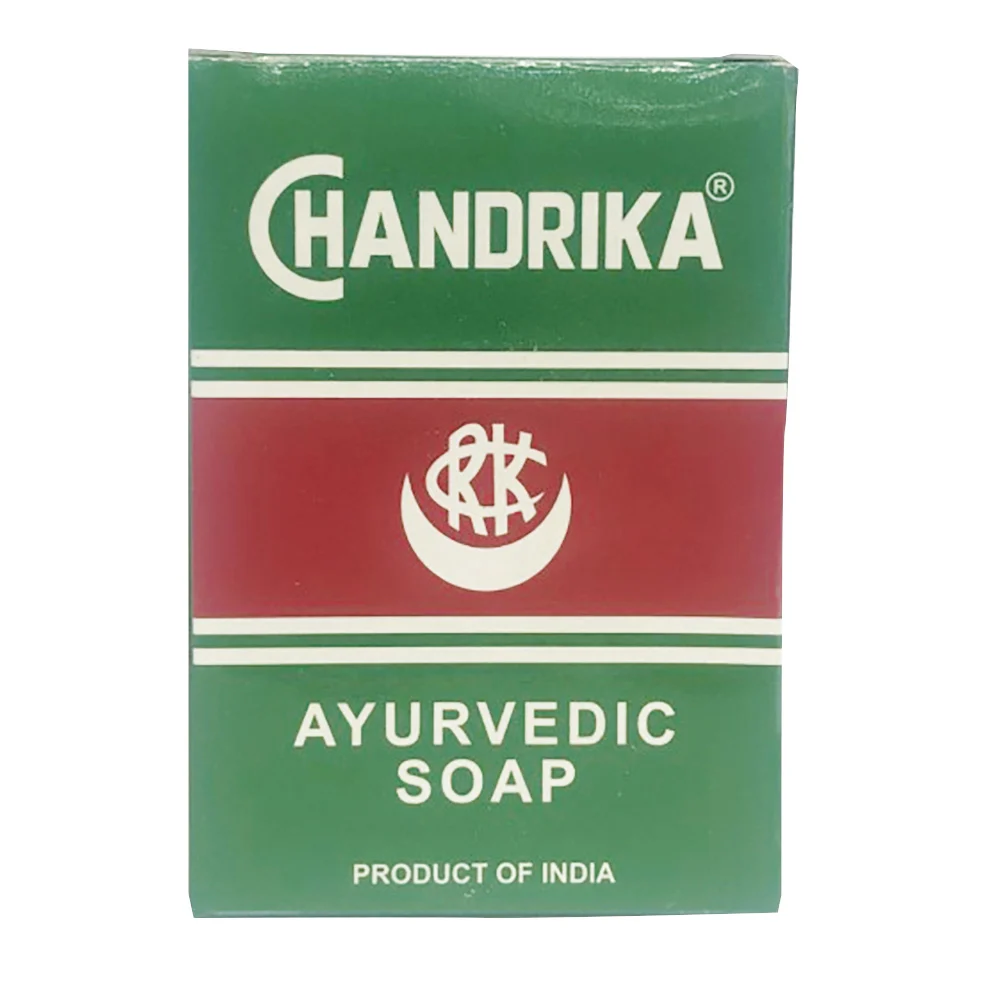 image of Chandrika Ayurvedic Soap 75g on white background