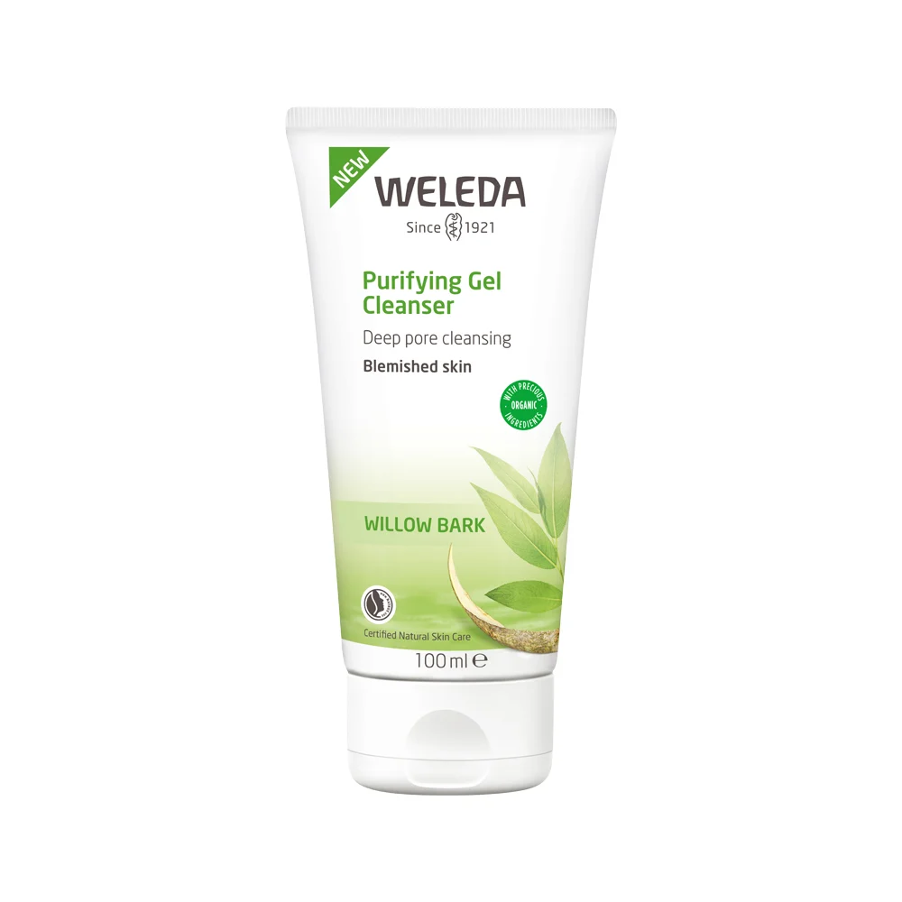 image of Weleda Blemished Skin Purifying Gel Cleanser (Willow Bark) 100ml on white background