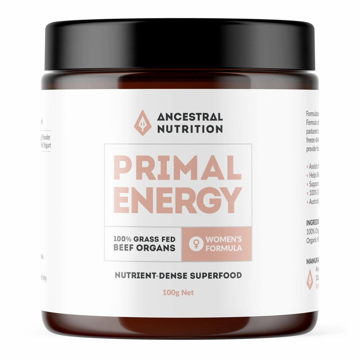 Ancestral Nutrition Primal Energy Women's Formula