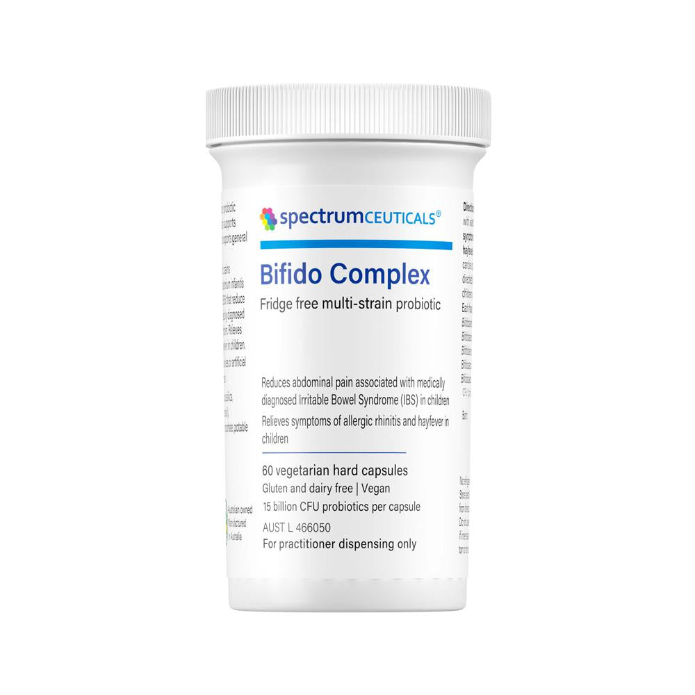 image of SPECTRUMCEUTICALS BIFIDO COMPLEX (FRIDGE FREE MULTI-STRAIN PROBIOTIC) 60VC on white background
