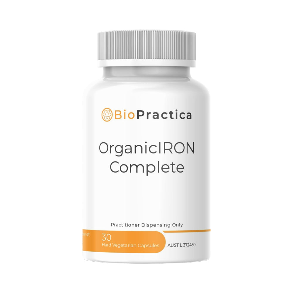 image of Bio-Practica Organic Iron Complete 30c on white background 