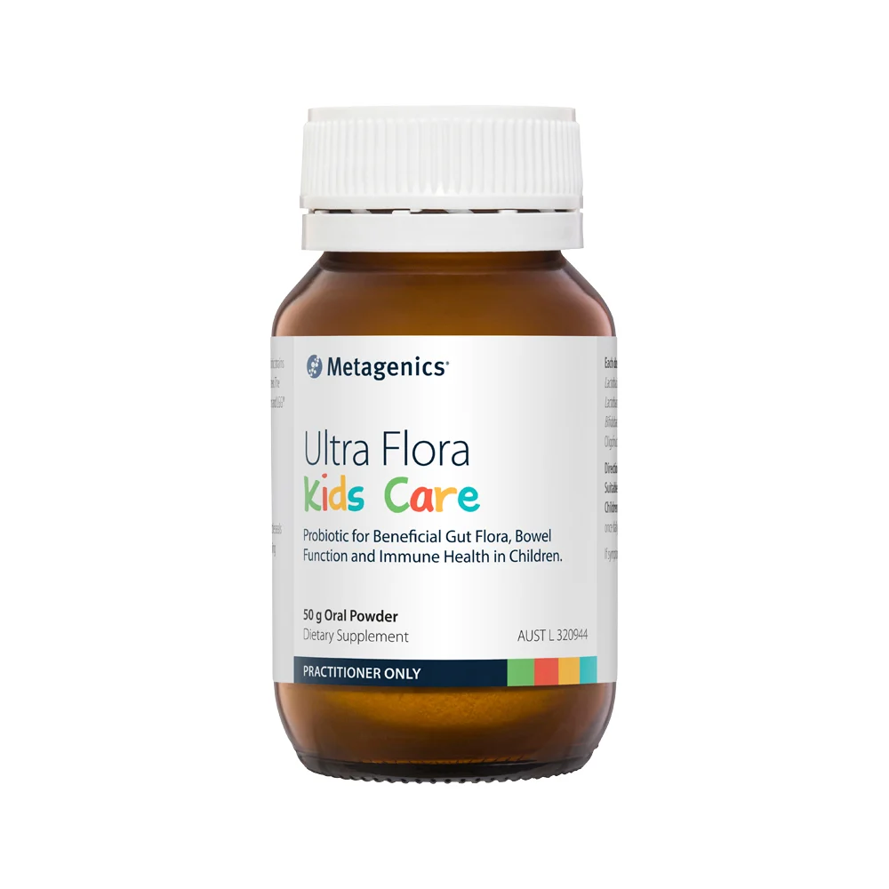 image of Metagenics Kids Ultra Flora Kids Care Oral Powder 50g on white background