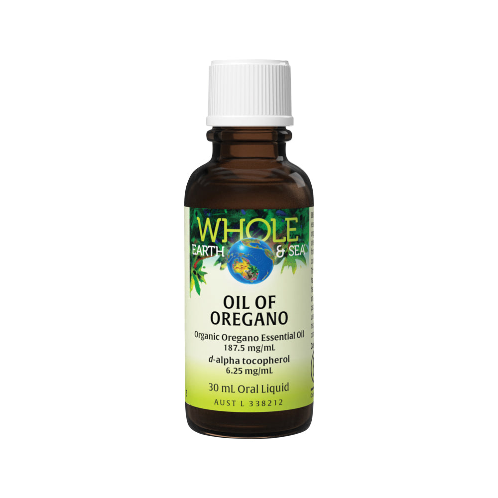 image of Whole Earth & Sea Oil Of Oregano 30ml on white background 