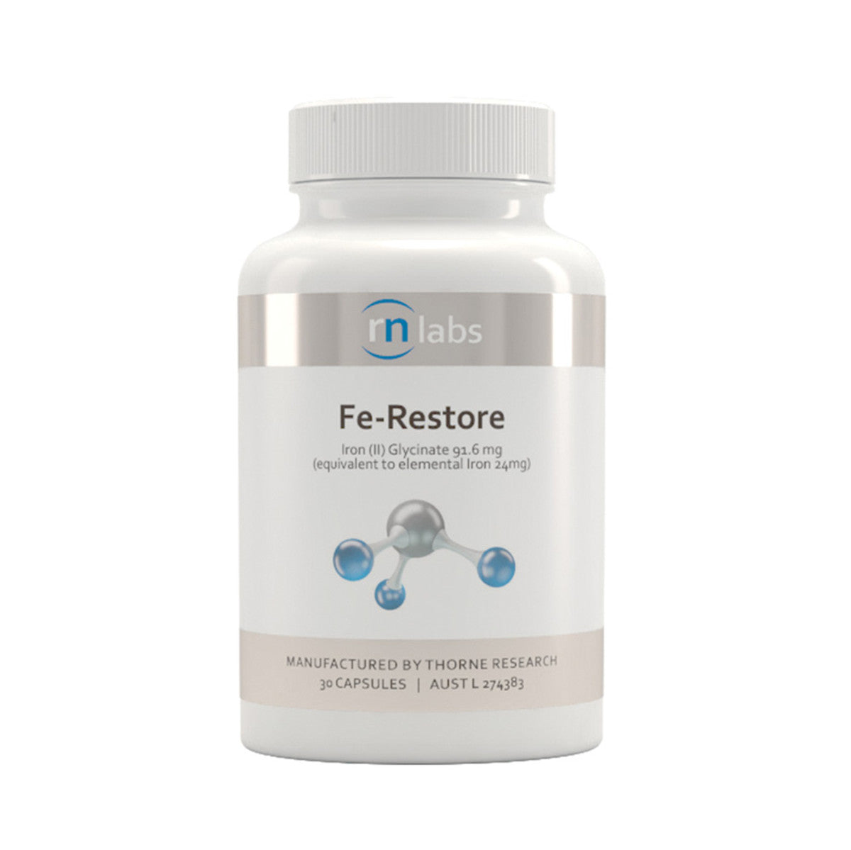 image of RN Labs Fe-Restore 30c on white background