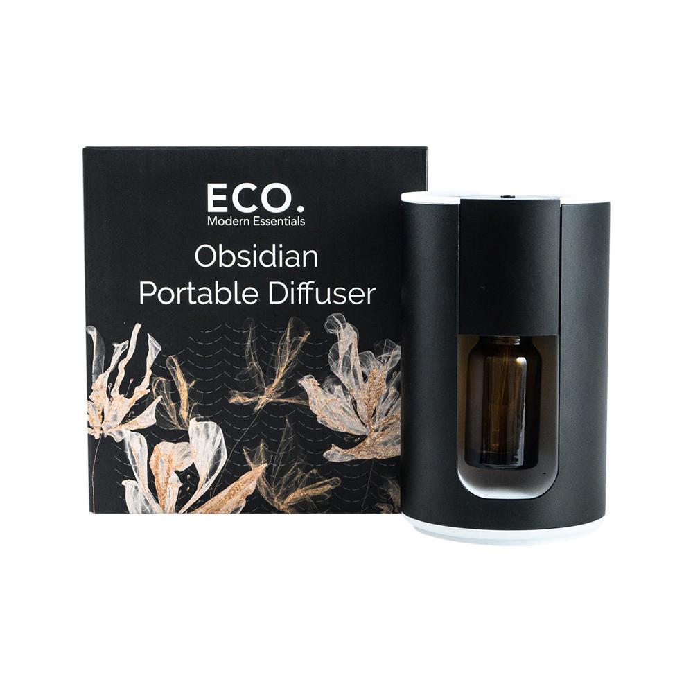 image of ECO. Modern Essentials Obsidian Portable Diffuser on white background