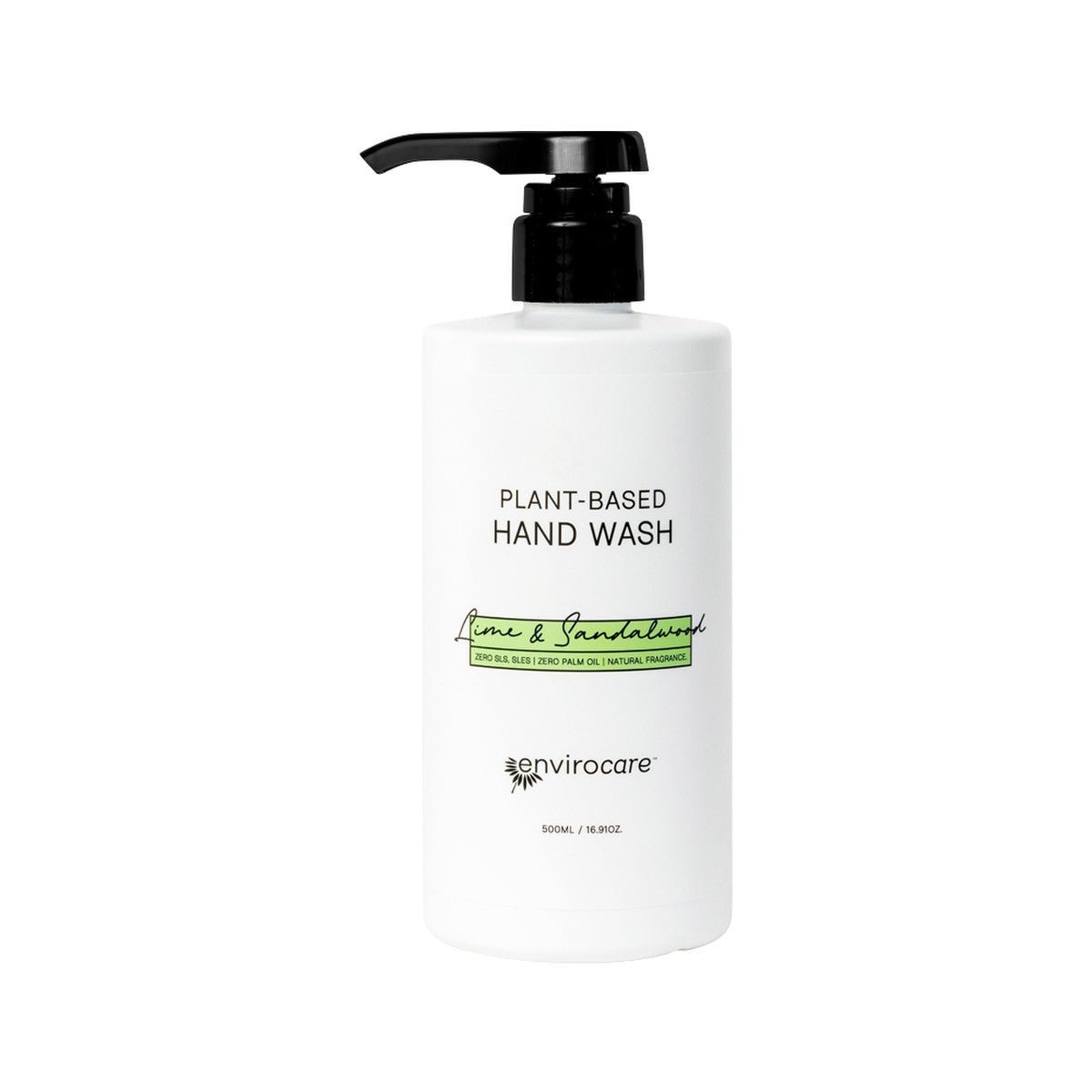 image of EnviroCare Plant-Based Hand Wash Lime Sandalwood 500ml on site background