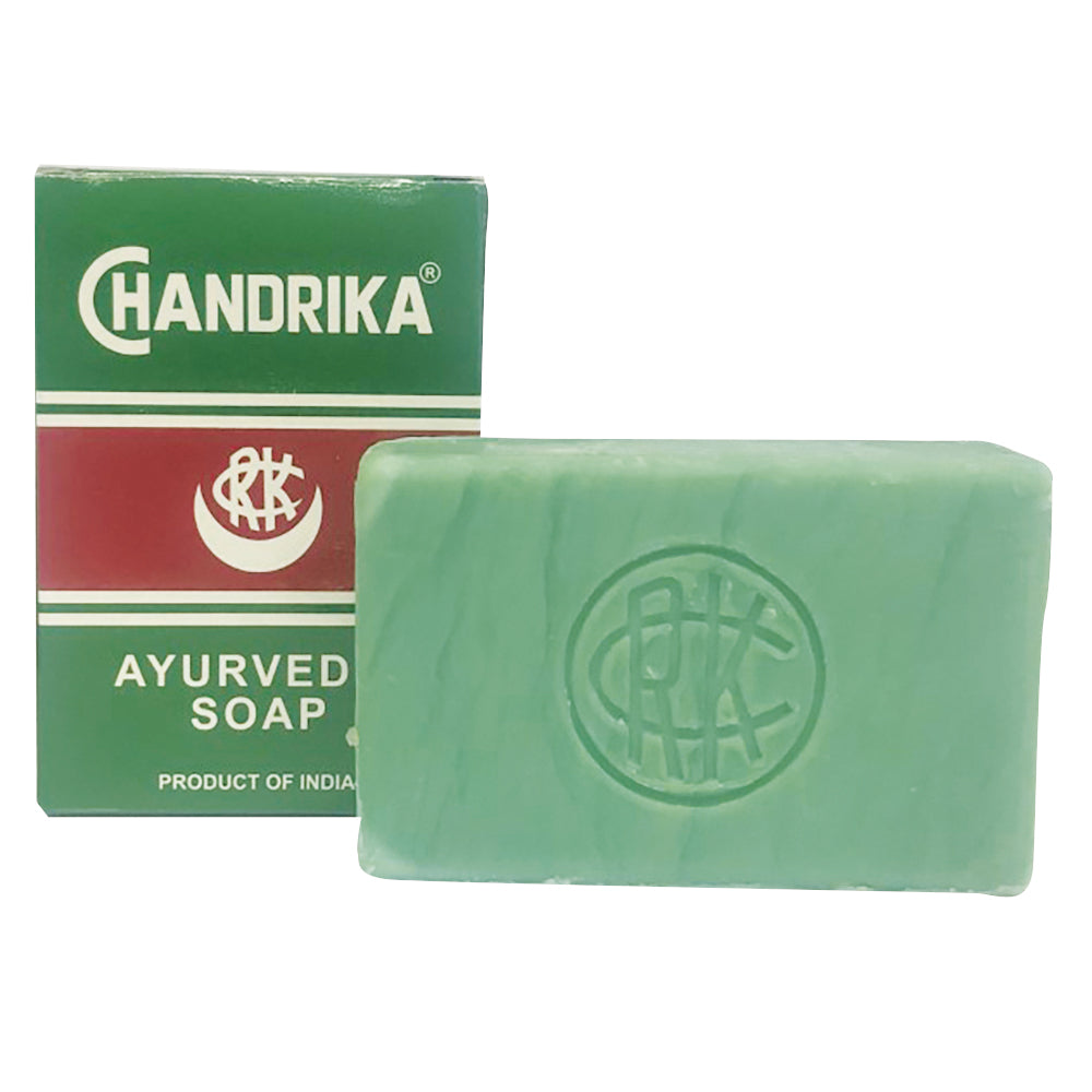 image of Chandrika Ayurvedic Soap 75g on white background
