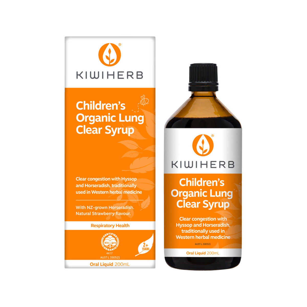 Kiwiherb Children's Organic Lung Clear Syrup 200ml