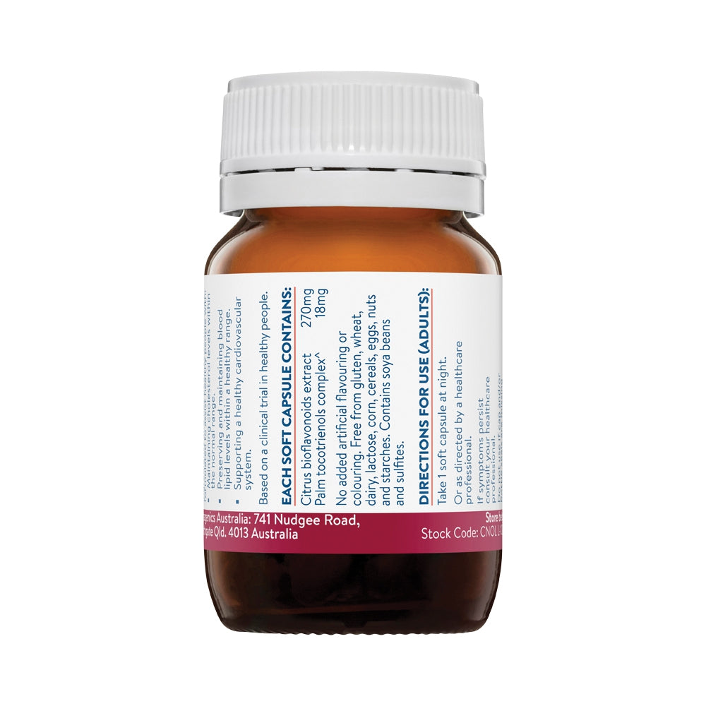 Bottle of Ethical Nutrients Cholestrienol supplement 30 c on a white background