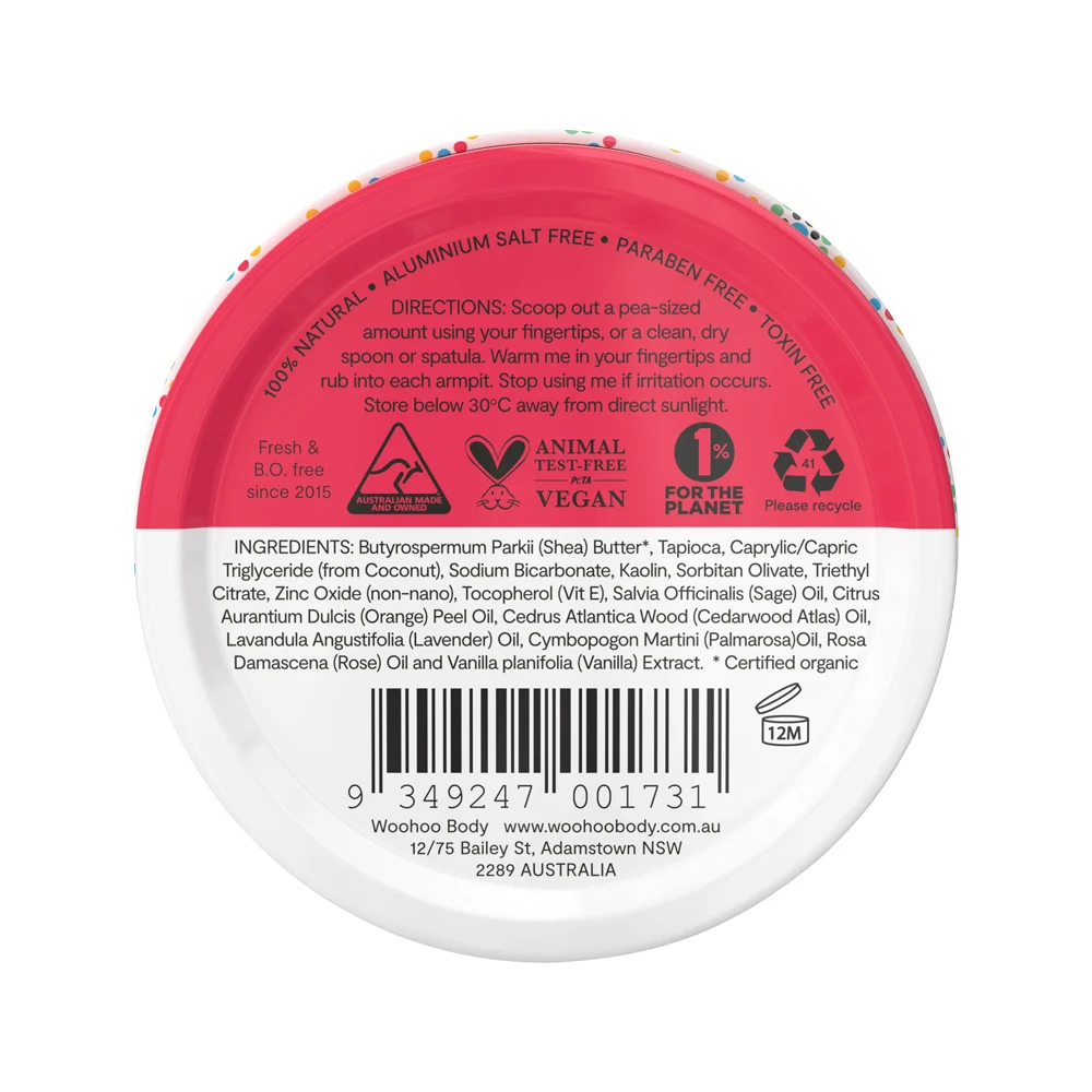 image of Woohoo Deodorant Paste Urban (Regular Strength) Tin 60g on white background
