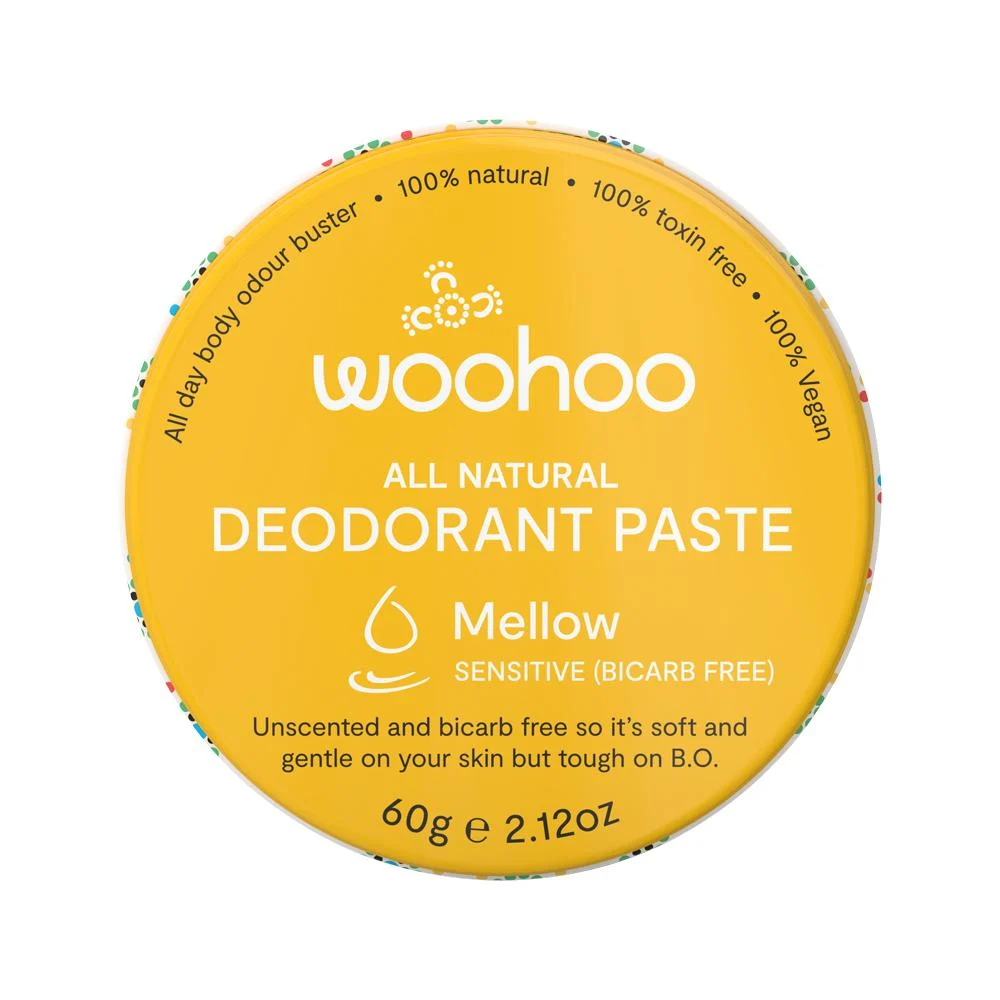 image of Woohoo Deodorant Paste Mellow (Sensitive) Tin 60g on white background