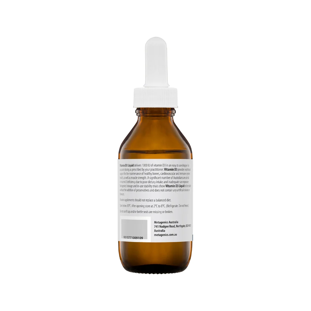 image of Metagenics Vitamin D3 Liquid Oral Liquid 90ml on white background