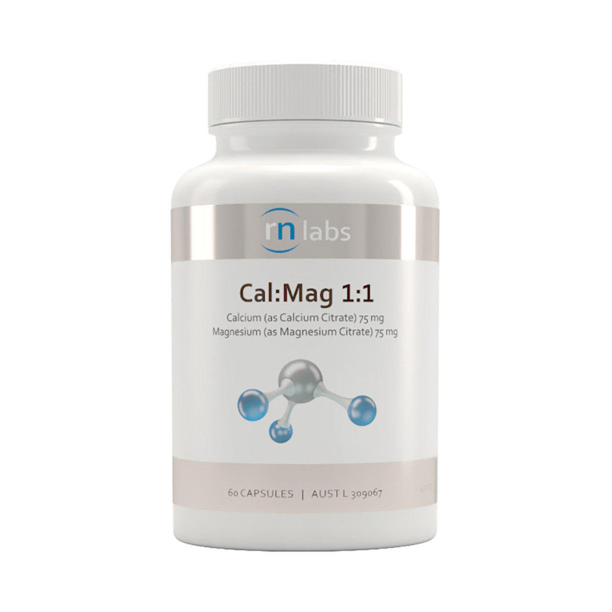 image of RN Labs Cal:Mag 1:1 60c on white background