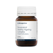 image of Metagenics Resveratrol Healthy Ageing 30t on white background