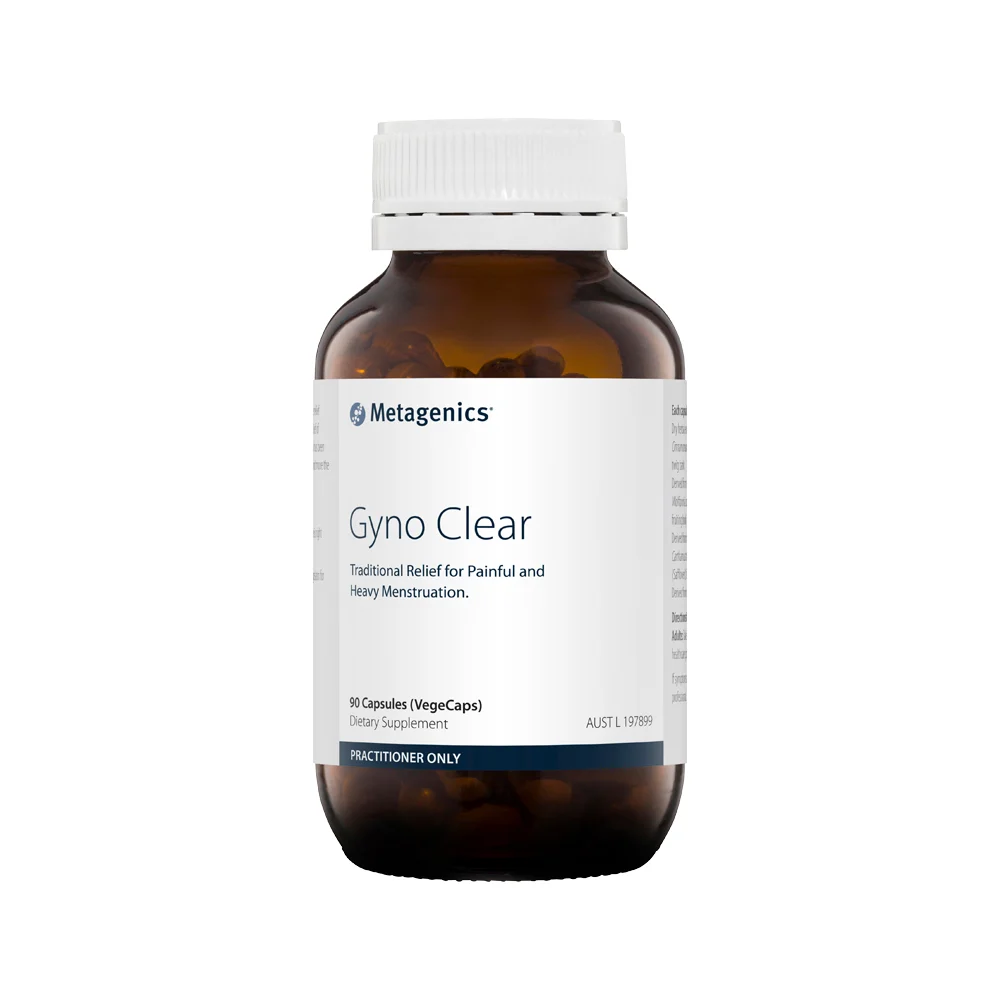 image of Metagenics Gyno Clear 90c on white background