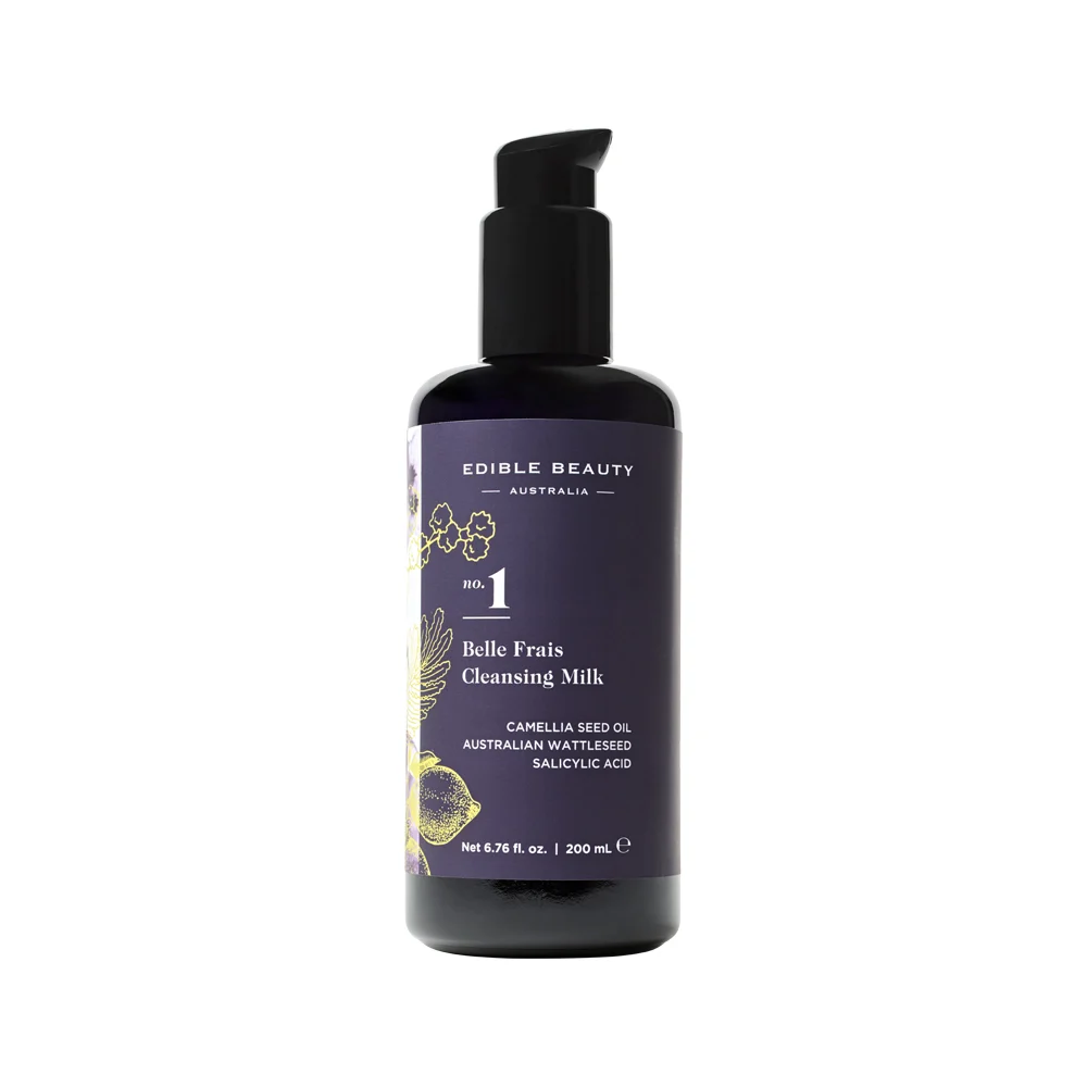 image of Edible Beauty Australia No. 1 Belle Frais Cleansing Milk 200ml on white background