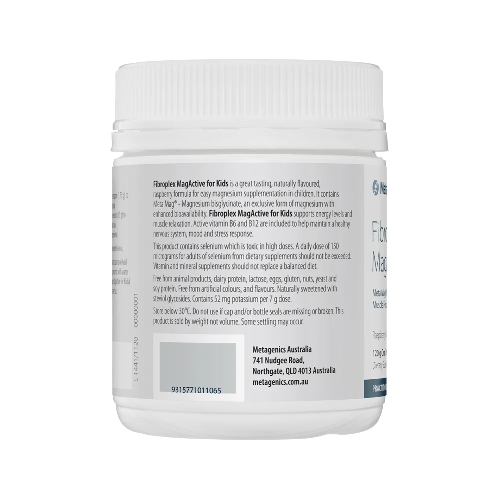 image of Metagenics Kids Fibroplex MagActive Kids 120g on white background