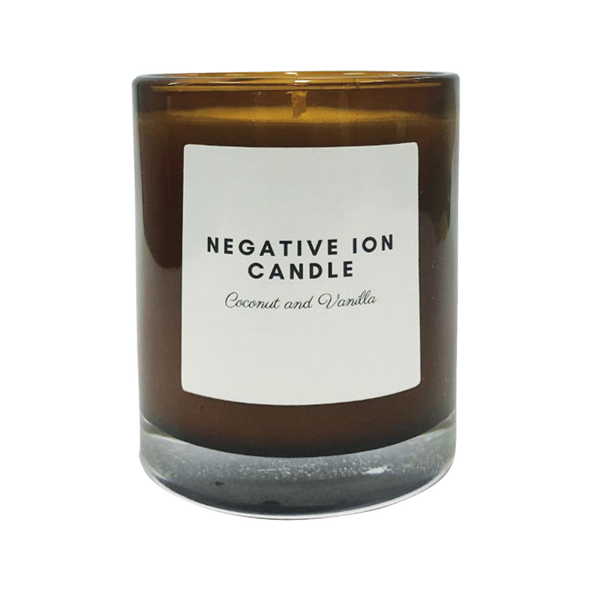 image of Supercharged Food Negative Ion Candle Coconut & Vanilla 200ml on white background