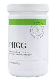 image of Ariya Purity Partially Hydrolyzed Guar Gum (PHGG) 200gm on white background 