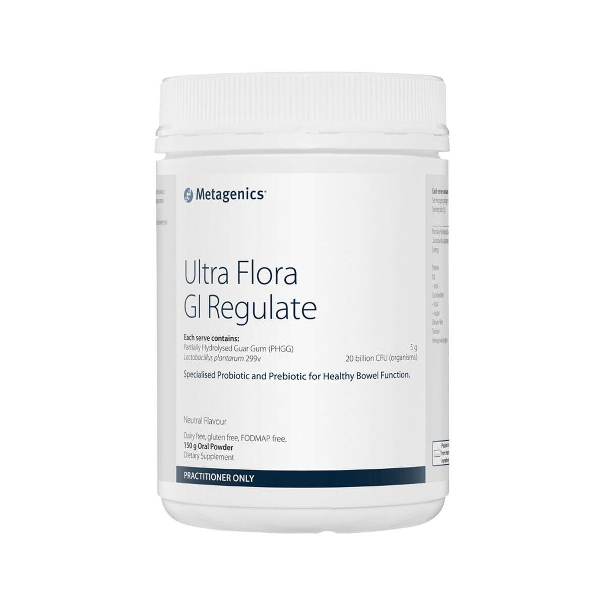 image of Metagenics Ultra Flora GI Regulate 150g on white background