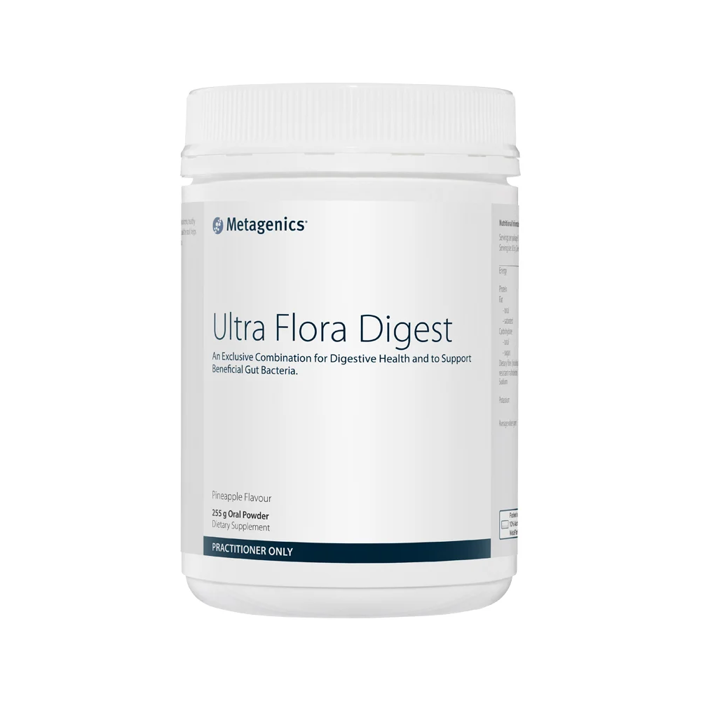image of Metagenics Ultra Flora Digest Oral Powder 255g
 on white background
